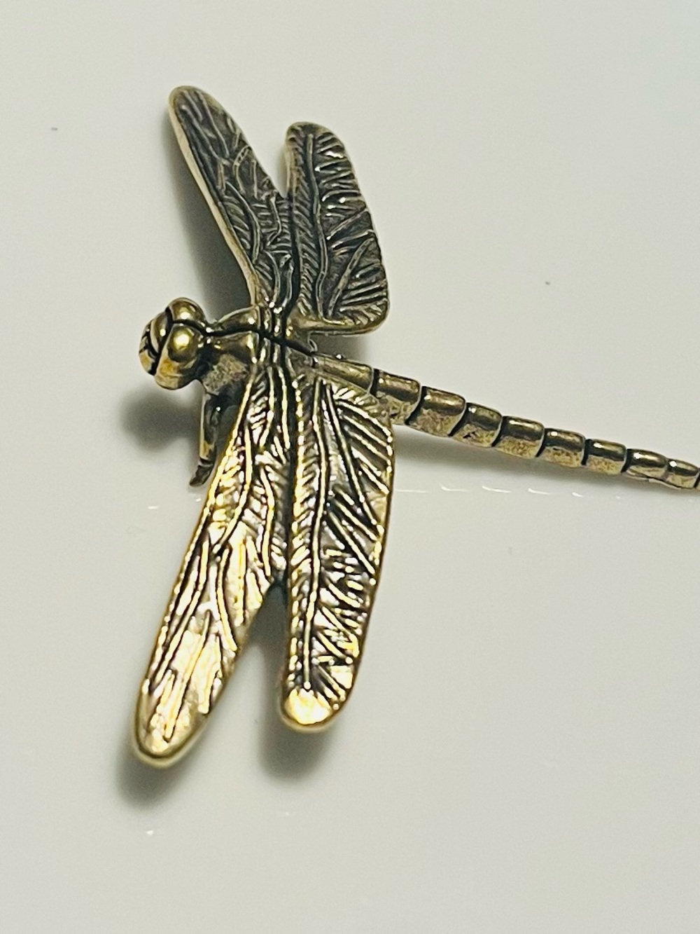 Ornate Brass Dragonfly #135